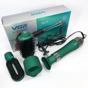 Фен-щітка VGR V-493 Мультистайлер 4в1 з насадками 1000 Вт професійний повітряний Браш Стайлер. Зображення №16 Фен-щітка VGR V-493 Мультистайлер 4в1 з насадками 1000 Вт професійний повітряний Браш Стайлер. Зображення №16