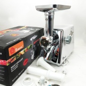 Мясорубка с соковыжималкой Domotec MS-2018 2500 Вт. Цвет: белый. Изображение №4