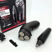 Триммер для стрижки бороды триммер для носа, электробритва 3 в 1 GEMEI GM-7113, Триммер беспроводной. Изображение №2