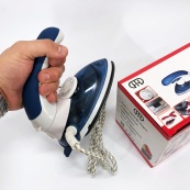 Відпарювач Mini Steam Iron HT-558B, Праска електрична парова, Парова праска для одягу. Колір: синій. Зображення №13 Відпарювач Mini Steam Iron HT-558B, Праска електрична парова, Парова праска для одягу. Колір: синій. Зображення №13