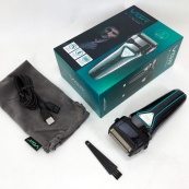 Електробритва портативна VGR V-333 шейвер для гоління бороди та вусів з акумулятором. Колір: чорний. Зображення №2