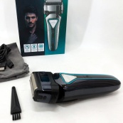 Електробритва портативна VGR V-333 шейвер для гоління бороди та вусів з акумулятором. Колір: чорний. Зображення №4