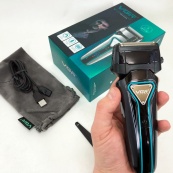 Електробритва портативна VGR V-333 шейвер для гоління бороди та вусів з акумулятором. Колір: чорний. Зображення №5