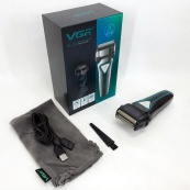 Електробритва портативна VGR V-333 шейвер для гоління бороди та вусів з акумулятором. Колір: чорний. Зображення №10