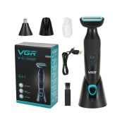 Акумуляторна електробритва для стрижки VGR V-601 від USB бритва електрична з професійною насадками. Зображення №6 Акумуляторна електробритва для стрижки VGR V-601 від USB бритва електрична з професійною насадками. Зображення №6