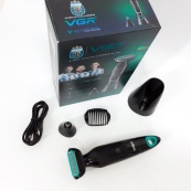 Акумуляторна електробритва для стрижки VGR V-601 від USB бритва електрична з професійною насадками. Зображення №16 Акумуляторна електробритва для стрижки VGR V-601 від USB бритва електрична з професійною насадками. Зображення №16