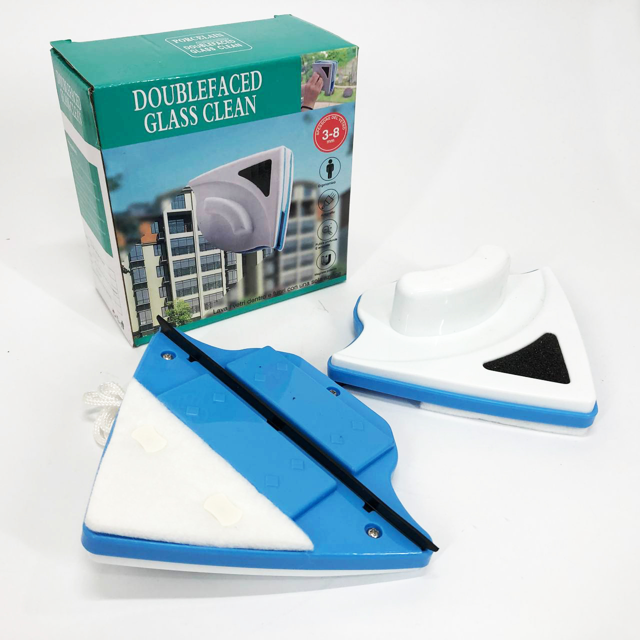 Щітка магнітна для миття скла з двох сторін Doublefaced Glass Clean Щітка магнітна для миття скла з двох сторін Doublefaced Glass Clean