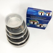 Набір харчових контейнерів Unique UN-1515 5 шт із нержавіючої сталі. Зображення №7