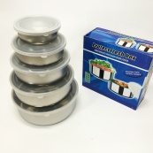 Набір харчових контейнерів Unique UN-1515 5 шт із нержавіючої сталі. Зображення №10