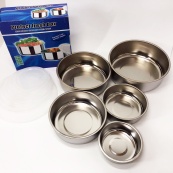 Набір харчових контейнерів Unique UN-1515 5 шт із нержавіючої сталі. Зображення №16