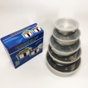 Набір харчових контейнерів Unique UN-1515 5 шт із нержавіючої сталі. Зображення №19