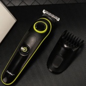 Багатофункціональна бритва Kemei KM-696: акумуляторний триммер з насадками для бороди та волосся. Зображення №4 Багатофункціональна бритва Kemei KM-696: акумуляторний триммер з насадками для бороди та волосся. Зображення №4