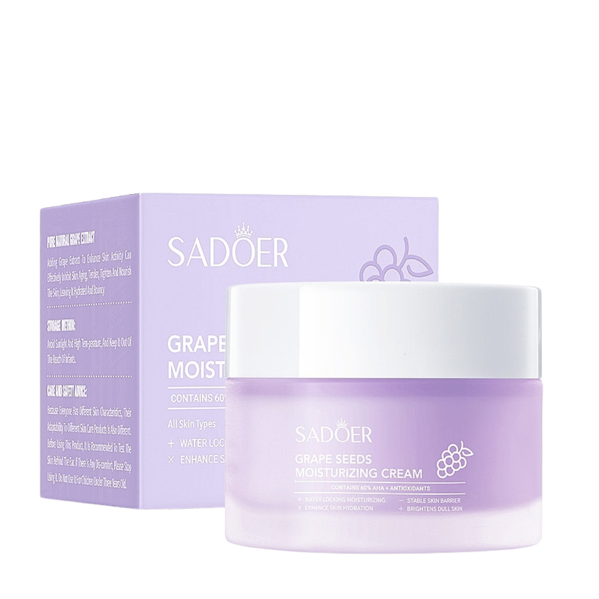 Крем для обличчя зволожувальний Sadoer Grape Seed Antioxidant Moisturizing Cream 50 мл Крем для обличчя зволожувальний Sadoer Grape Seed Antioxidant Moisturizing Cream 50 мл