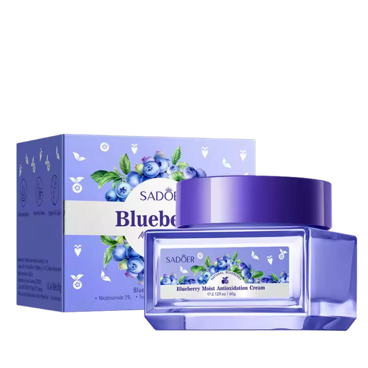 Крем для обличчя зволожувальний Sadoer Blueberry Moist Antioxidation Cream 60 г Крем для обличчя зволожувальний Sadoer Blueberry Moist Antioxidation Cream 60 г