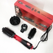 Фен-щітка стайлер VGR V-484 4 в 1. Колір: червоний. Зображення №7