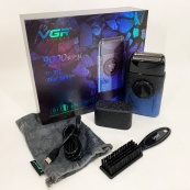 Електробритва VGR V-377 BLUE шейвер, Електрична акумуляторна бритва для гоління, шейвер чоловічий. Зображення №3