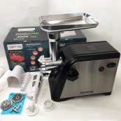 М'ясорубка Rainberg RB-672 3000W електрична з реверсом та соковижималкою, м'ясорубка електрична метал. Зображення №3