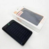 УМБ Power Bank Solar 18000 mAh мобільне зарядне з сонячною панеллю та лампою, Power Bank Charger Black. Зображення №3