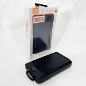 УМБ Power Bank Solar 18000 mAh мобільне зарядне з сонячною панеллю та лампою, Power Bank Charger Black. Зображення №5