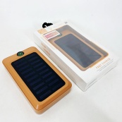 УМБ Power Bank Solar 18000 mAh мобільне зарядне з сонячною панеллю та лампою, Power Bank Charger Orange. Зображення №2