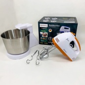Стаціонарний електричний міксер із чашею Rainberg RB-1006 500W з насадками для замішування тіста Orange. Зображення №2