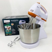 Стаціонарний електричний міксер із чашею Rainberg RB-1006 500W з насадками для замішування тіста Orange. Зображення №4