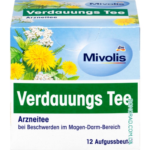 Mivolis Лікувальний чай Verdauungs Tee 12шт. Mivolis Лікувальний чай Verdauungs Tee 12шт.