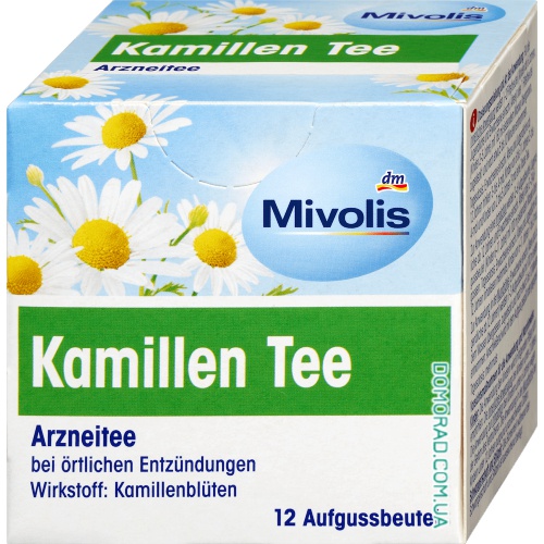 Mivolis Лікувальний чай Kamillen Tee 12шт. Mivolis Лікувальний чай Kamillen Tee 12шт.