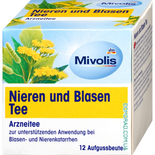 Mivolis Лікувальний чай Nieren & Blasen Tee 12шт. Mivolis Лікувальний чай Nieren & Blasen Tee 12шт.