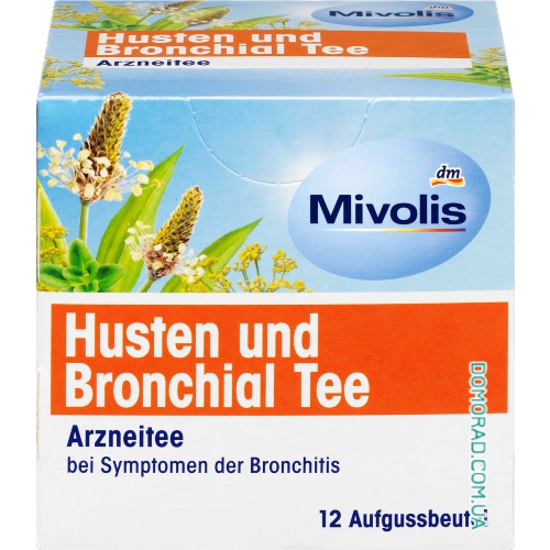 Mivolis Лікувальний чай Husten & Bronchial Tee 12шт. Mivolis Лікувальний чай Husten & Bronchial Tee 12шт.
