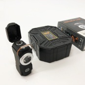 Багатофункціональний армійський ліхтар D50-SMD - індикація заряду, запальничка. Колір: чорний. Зображення №3