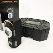 Багатофункціональний армійський ліхтар D50-SMD - індикація заряду, запальничка. Колір: чорний. Зображення №8