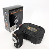 Багатофункціональний армійський ліхтар D50-SMD - індикація заряду, запальничка. Колір: чорний. Зображення №9