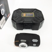 Багатофункціональний армійський ліхтар D50-SMD - індикація заряду, запальничка. Колір: чорний. Зображення №13