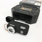 Багатофункціональний армійський ліхтар D50-SMD - індикація заряду, запальничка. Колір: чорний. Зображення №22