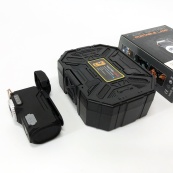 Багатофункціональний армійський ліхтар D50-SMD - індикація заряду, запальничка. Колір: чорний. Зображення №23