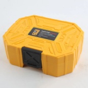 Багатофункціональний армійський ліхтар D50-SMD - індикація заряду, запальничка. Колір: жовтий. Зображення №6