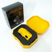 Багатофункціональний армійський ліхтар D50-SMD - індикація заряду, запальничка. Колір: жовтий. Зображення №10