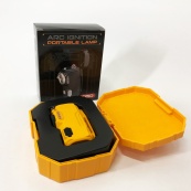 Багатофункціональний армійський ліхтар D50-SMD - індикація заряду, запальничка. Колір: жовтий. Зображення №11