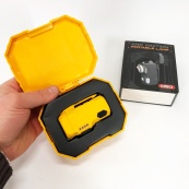 Багатофункціональний армійський ліхтар D50-SMD - індикація заряду, запальничка. Колір: жовтий. Зображення №12