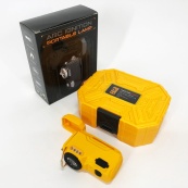 Багатофункціональний армійський ліхтар D50-SMD - індикація заряду, запальничка. Колір: жовтий. Зображення №16