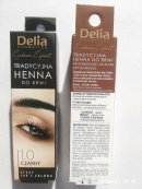 Фарба для брів на основі хни Delia Cosmetics Henna 2 г Коричнева. Зображення №7