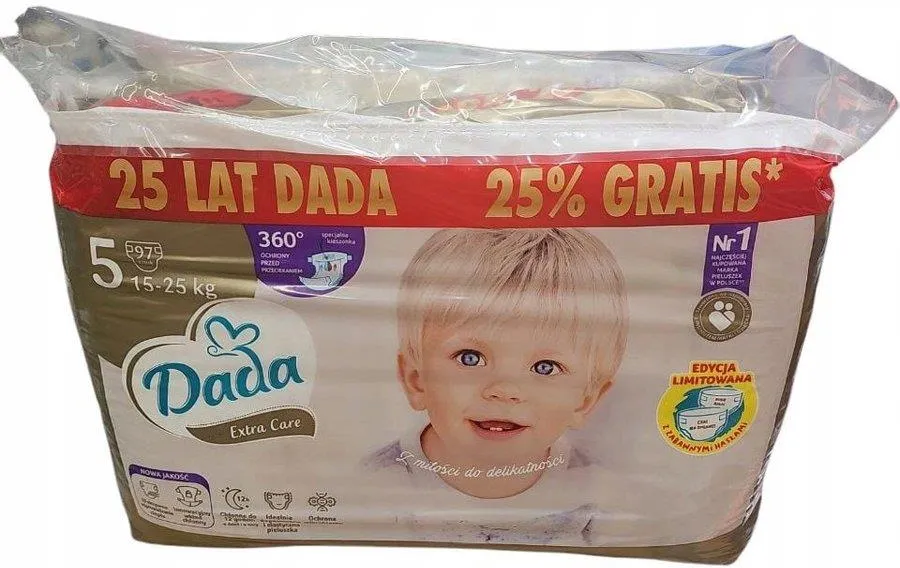 Підгузки Dada Extra Care розмір 5 (15-25 кг) 97 шт Підгузки Dada Extra Care розмір 5 (15-25 кг) 97 шт