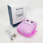Портативный детский термопринтер с Bluetooth A8 Cat мини принтер для телефона Pink. Изображение №5