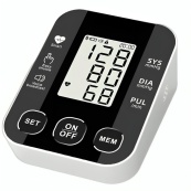 Автоматичний тонометр для вимірювання тиску з роботою від батарей USB РК-дисплеєм індикатором заряду. Зображення №2