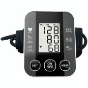 Автоматичний тонометр для вимірювання тиску з роботою від батарей USB РК-дисплеєм індикатором заряду. Зображення №3