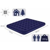 Надувной матрас 203x152x25см с поршневым насосом. Изображение №3