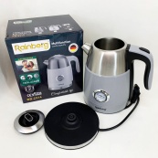 Чайник электрический с датчиком температуры Rainberg RB-2314 2200Вт 1.7л Gray. Изображение №2
