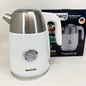 Чайник электрический с датчиком температуры Rainberg RB-2314 2200Вт 1.7л White. Изображение №4 Чайник электрический с датчиком температуры Rainberg RB-2314 2200Вт 1.7л White. Изображение №4