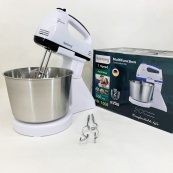 Стаціонарний електричний міксер із чашею Rainberg RB-1006 500W з насадками для замішування тіста Black. Зображення №3 Стаціонарний електричний міксер із чашею Rainberg RB-1006 500W з насадками для замішування тіста Black. Зображення №3